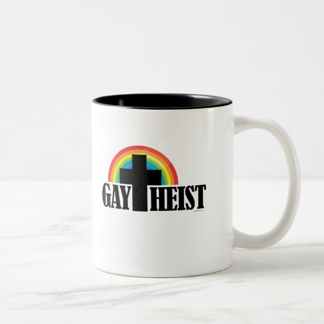 Caneca De Café Em Dois Tons Teísta gay (Direita)