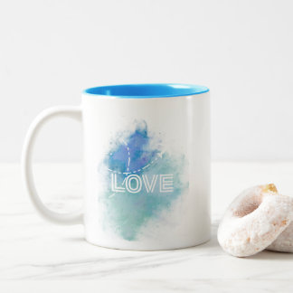 Caneca De Café Em Dois Tons Tema de amor Mug