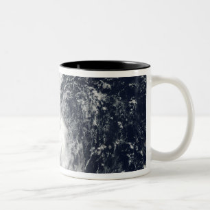 Caneca De Café Em Dois Tons Tempestade tropical Gustav 2