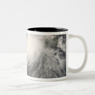 Caneca De Café Em Dois Tons Tempestade tropical Gustav no Mar Caribe