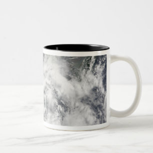 Caneca De Café Em Dois Tons Tempestade tropical Kammuri