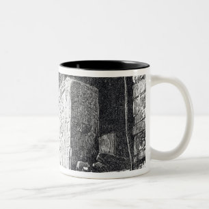 Caneca De Café Em Dois Tons Templo das inscrição, Palenque