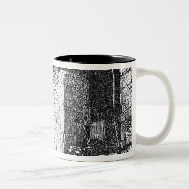 Caneca De Café Em Dois Tons Templo das inscrição, Palenque (Direita)