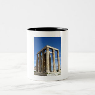Caneca De Café Em Dois Tons templo zeus