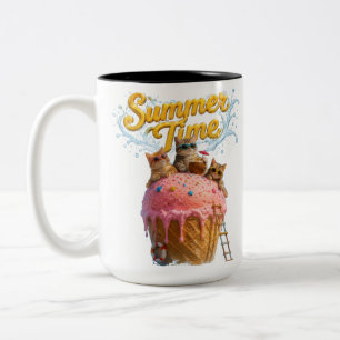 Caneca De Café Em Dois Tons Tempo de verão
