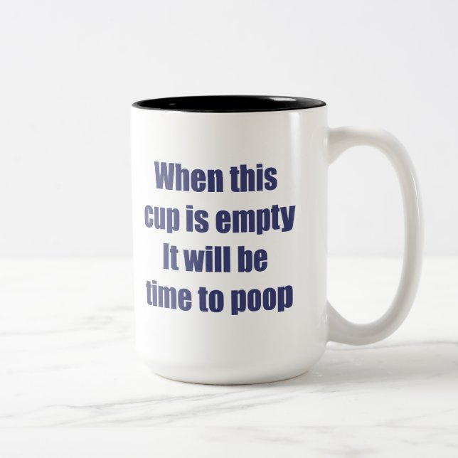 Caneca De Café Em Dois Tons Tempo do café (Direita)