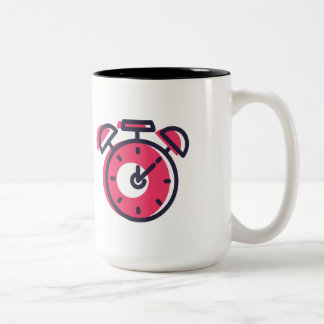 Caneca De Café Em Dois Tons Tempo esgotado 