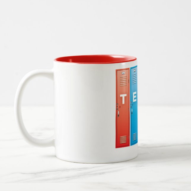 Caneca De Café Em Dois Tons Tempo Mug (Esquerda)
