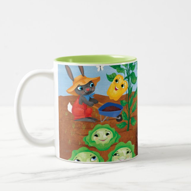 Caneca De Café Em Dois Tons Tempo para o Count-Garden (Esquerda)