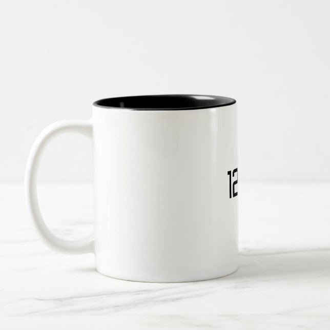 Caneca De Café Em Dois Tons Tempo perfeito: 12:12 (Esquerda)