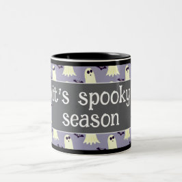 Caneca De Café Em Dois Tons Temporada Assustadora de Outono Halloween