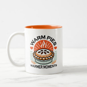 Caneca De Café Em Dois Tons Tempos Quentes de Tempos Quentes - Design de outon