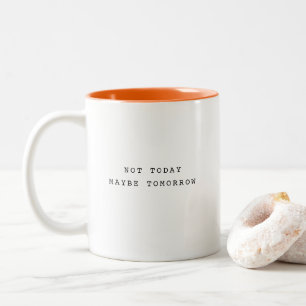Caneca De Café Em Dois Tons Tendência Bonita e Divertida