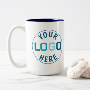 Caneca De Café Em Dois Tons Tendências Empresariais de Logotipo Personalizado