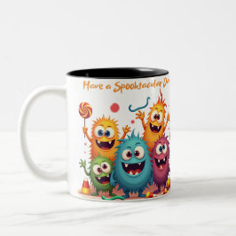 Caneca De Café Em Dois Tons Tenha Um Dia Spooktacular