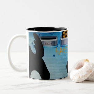 Caneca De Café Em Dois Tons Tenha um Feliz Natal