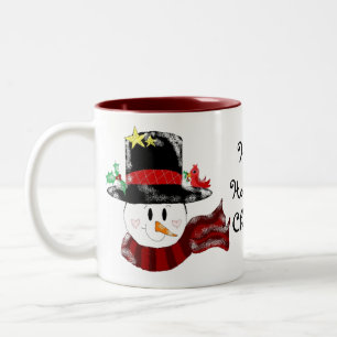 Caneca De Café Em Dois Tons Tenha um Natal Alegre e Feliz