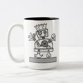 Caneca De Café Em Dois Tons Tenho Ferramentas, Tenho Habilidades Mug