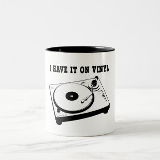 Caneca De Café Em Dois Tons tenho-o em vinil