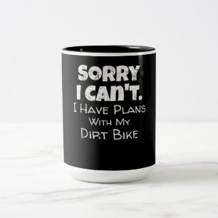 Caneca De Café Em Dois Tons Tenho Planos Com Meu Presente De Bicicleta De Suje