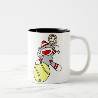 Caneca De Café Em Dois Tons Tênis do macaco da peúga
