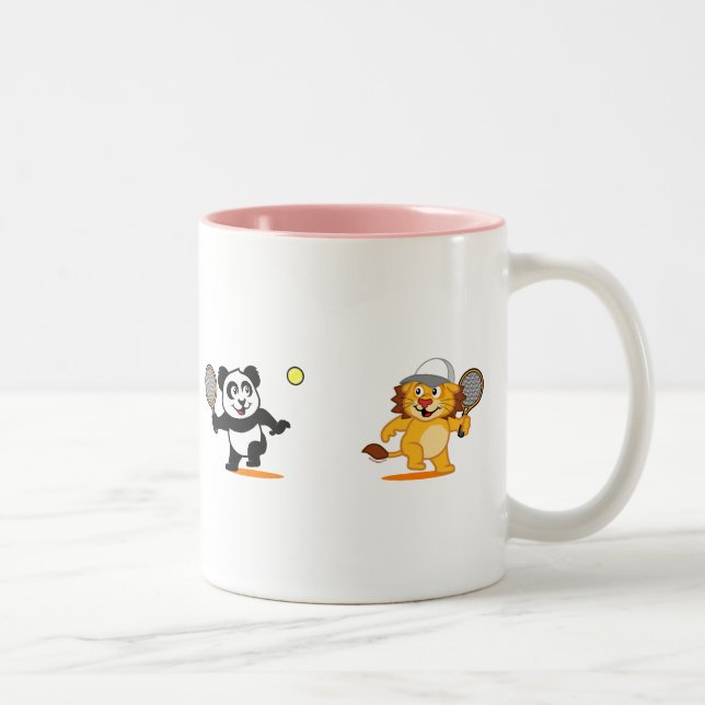 Caneca De Café Em Dois Tons Tênis Panda e Leão (Direita)