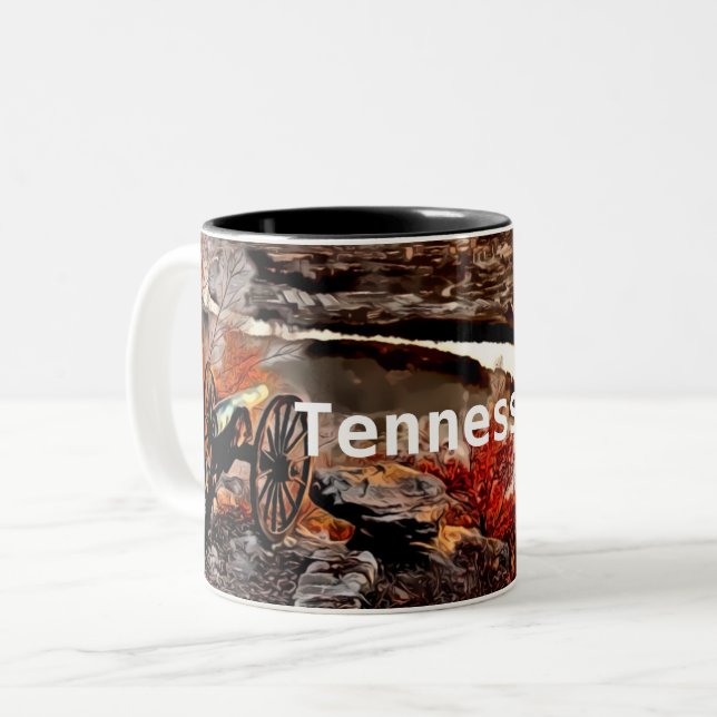 Caneca De Café Em Dois Tons Tennessee (Frente Esquerda)