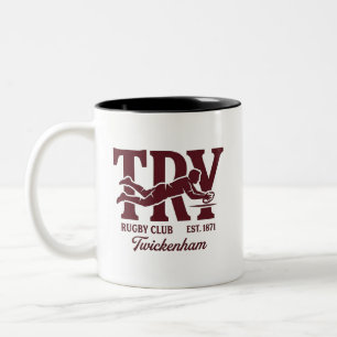 Caneca De Café Em Dois Tons Tente Rugby Club Twickenham Est 1871