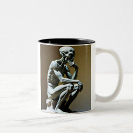 Caneca De Café Em Dois Tons Teórico Astronauta Antigo No Trabalho