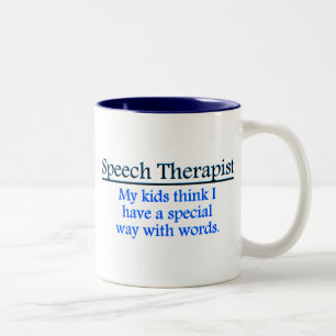 Caneca De Café Em Dois Tons Terapeuta de discurso