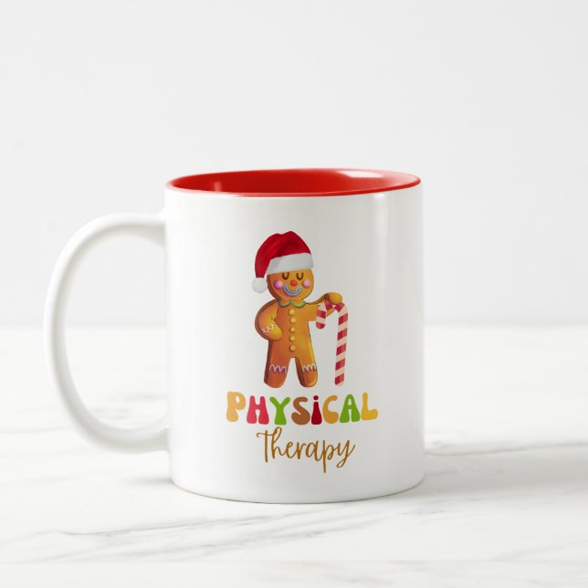 Caneca De Café Em Dois Tons Terapia Física de Natal (Esquerda)