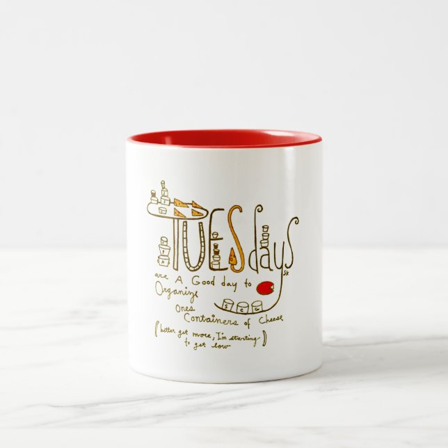 Caneca De Café Em Dois Tons Terça-feira (Centro)