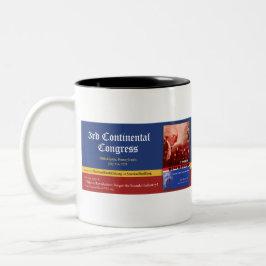 Caneca De Café Em Dois Tons Terceiro Congresso Continental