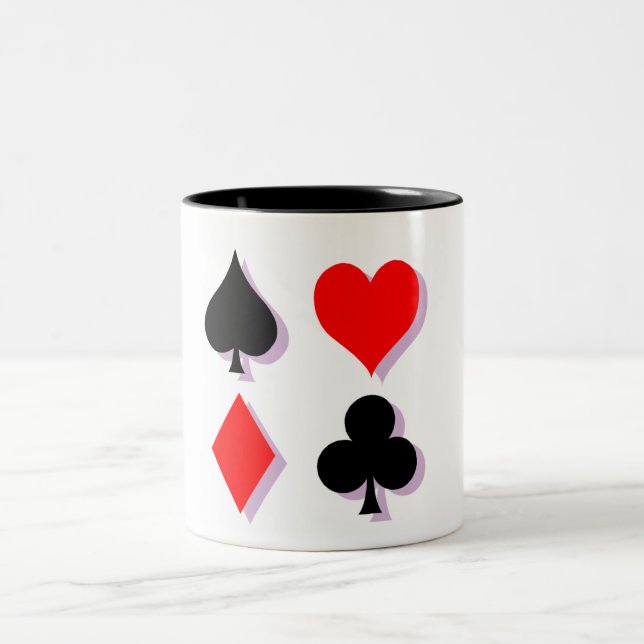 Caneca De Café Em Dois Tons Ternos do cartão (Centro)