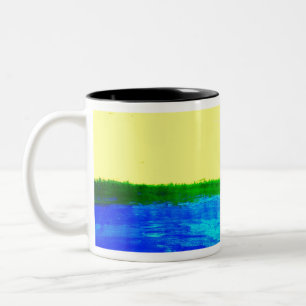Caneca De Café Em Dois Tons Terra