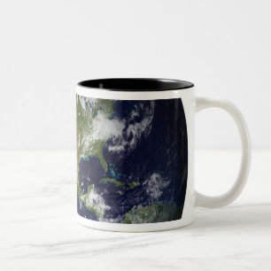 Caneca De Café Em Dois Tons Terra completa que mostra America do Norte