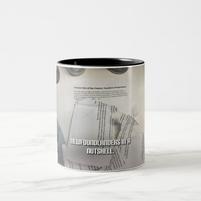 Caneca De Café Em Dois Tons Terra Nova em resumo (Centro)