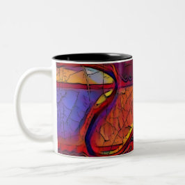 Caneca De Café Em Dois Tons Terra seca