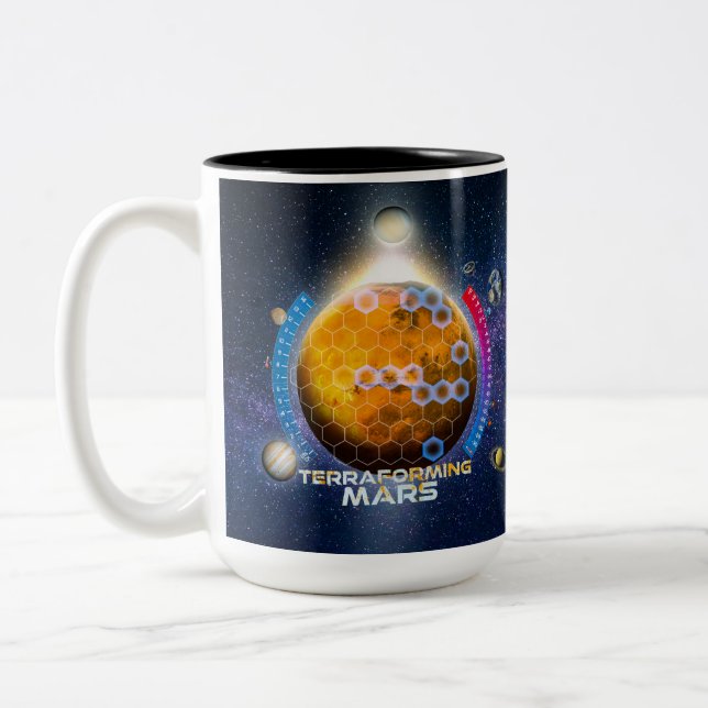 Caneca De Café Em Dois Tons Terraforme Mars Mug (Esquerda)