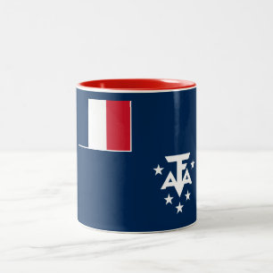 Caneca De Café Em Dois Tons Terras Austrais e Antárticas Francesas
