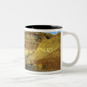 Caneca De Café Em Dois Tons Terras ruins no Parque Provincial dos Dinossauros