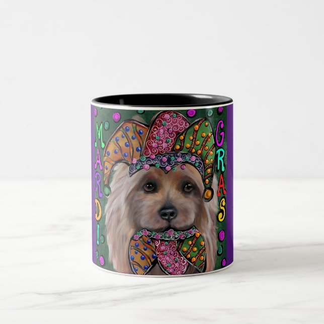 CANECA DE CAFÉ EM DOIS TONS  TERRIER AUSTRALIANO   (Centro)