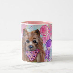 CANECA DE CAFÉ EM DOIS TONS TERRIER AUSTRALIANO