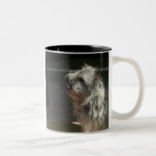 Caneca De Café Em Dois Tons terrier de monte de pedras