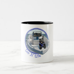 Caneca De Café Em Dois Tons Terrier Escocês no Barco