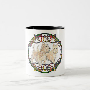 Caneca De Café Em Dois Tons Terriers Escoceses Wheaten