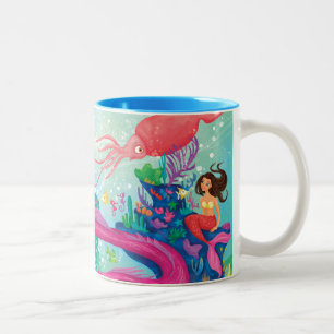 Caneca De Café Em Dois Tons Tesouros escondidos do oceano
