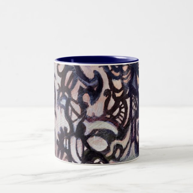 Caneca De Café Em Dois Tons teste padrão (Centro)
