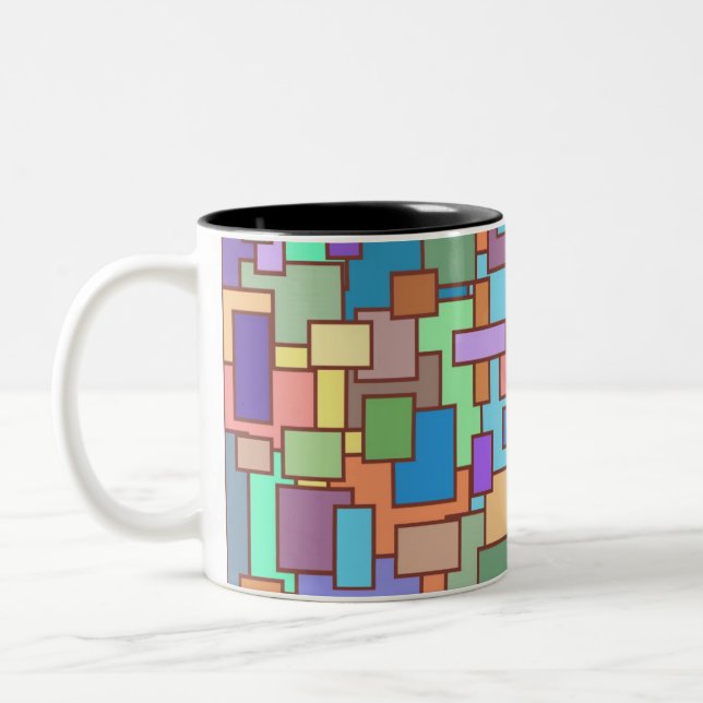 Caneca De Café Em Dois Tons Teste padrão 2016 (Esquerda)