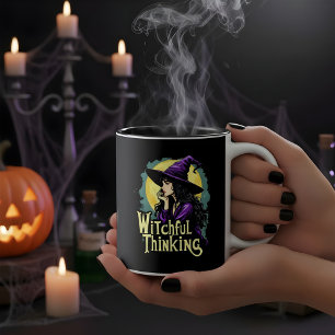 Caneca De Café Em Dois Tons Testemunha Pensando design